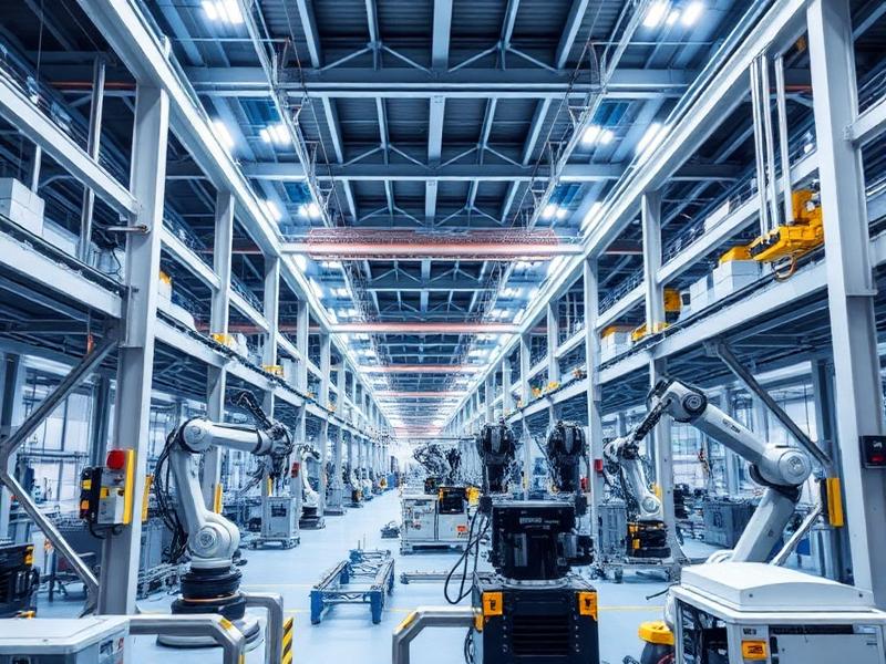Modern robotic manufacturing facility